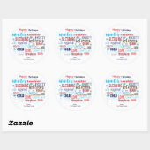WINTER Typography Fun Wording Favor Sticker (Vel)