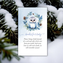 Winter Uil Baby shower Boeken voor Baby