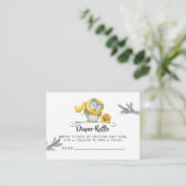 Winter Uil Kerst Baby shower Luier Raffle Informatiekaartje (Staand voorkant)