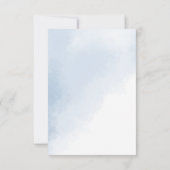 Winter Uil Waterverf Baby shower dank u Bedankkaart (Achterkant)