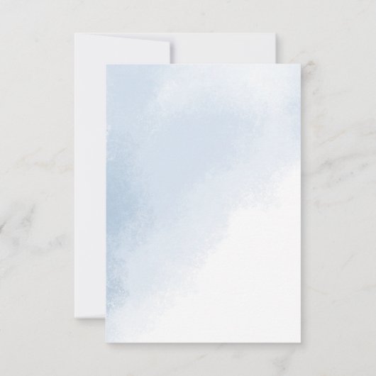 Winter Uil Waterverf Baby shower dank u Bedankkaart (Achterkant)