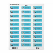 Winter Uilen Retouradreslabels Etiket (Full Sheet)