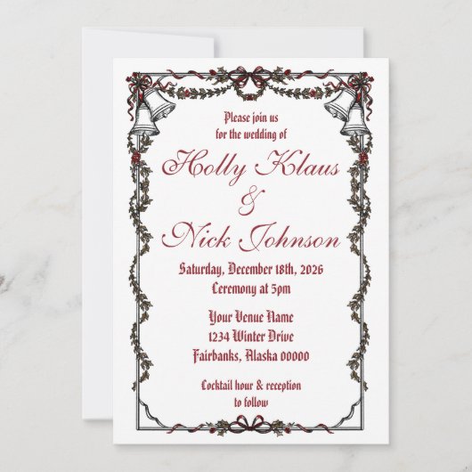 Winter Uitnodiging (Voorkant)