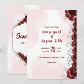 Winter Uitnodiging Kaart Design Silver Design Temp (Voorkant / Achterkant)