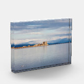 Winter uitzicht Piel Island Morecambe Bay Cumbria Fotoblokken (Links)