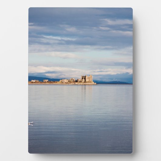 Winter uitzicht Piel Island Morecambe Bay Cumbria Fotoplaat (voorkant)