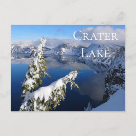 Winter Uitzicht van Crater Lake, Crater Lake NP, O Briefkaart
