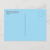 Winter Uitzicht van Crater Lake, Crater Lake NP, O Briefkaart (Achterkant)