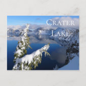 Winter Uitzicht van Crater Lake, Crater Lake NP, O Briefkaart (Voorkant)