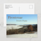 Winter Uitzicht van het Pepinmeer bij Frontelac SP Briefkaart (Voorkant / Achterkant)