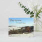 Winter Uitzicht van het Pepinmeer bij Frontelac SP Briefkaart (Staand voorkant)