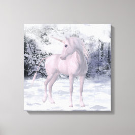 Winter Unicorn Canvas Afdruk