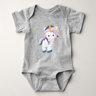 Winter Unicorn, Cute Unicorn, Magic Unicorn, Pet Romper