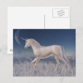 Winter Unicorn - lopend Briefkaart (Voorkant / Achterkant)