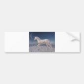 Winter Unicorn - lopend Bumpersticker (Voorkant)