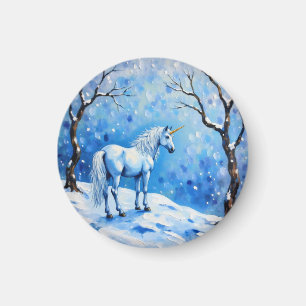 Winter Unicorn Magneet