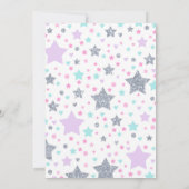 Winter Unicorn Slumber Party Invitation Kaart (Achterkant)