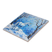 Winter Unicorn Tegeltje (Zijkant)