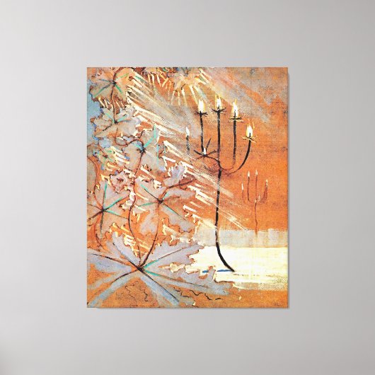 Winter (V) beroemd schilderij Canvas Afdruk (Voorkant)