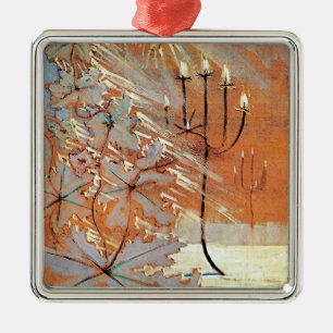 Winter (V) beroemd schilderij, Metalen Ornament