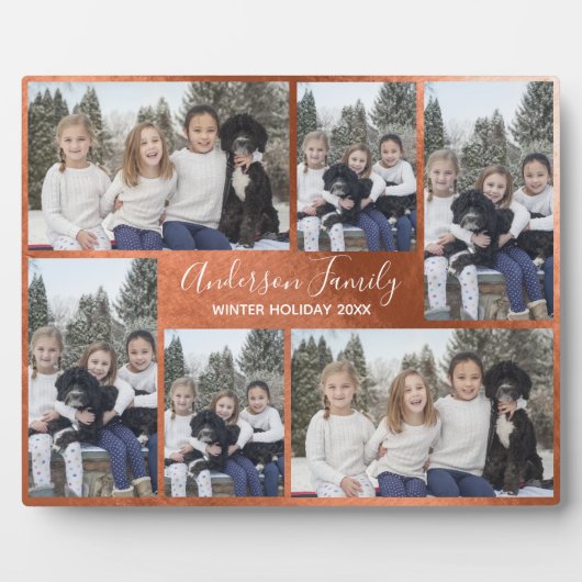 Winter Vacation Snaps Bronze Metallic Fotoplaat (Voorkant)