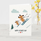 Winter Vaderdag Scene Card Kaart (Gele Bloem)