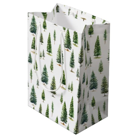 Winter Vakanesurierboom Medium Cadeauzakje (Achterkant Gekanteld)