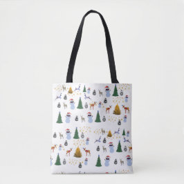 Winter Vakantie All-over-Print Canvas tas