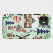 Winter/Vakantie Apple iPhone Hoesje (Achterkant (horizontaal))