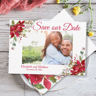 Winter Vakantie Bourgondië Poinsettia Save the Dat Date