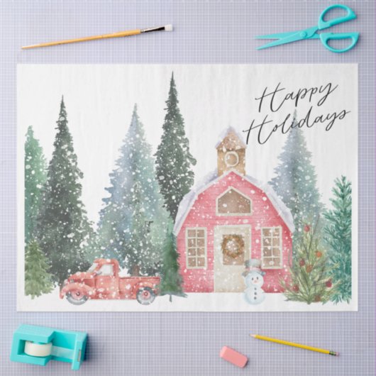 Winter Vakantie Delight Decoupage Papier (Craft)
