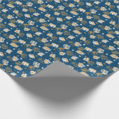 Winter vakantie geschenkdozen patroon cadeaupapier (Hoek)