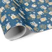 Winter vakantie geschenkdozen patroon cadeaupapier (Rol Hoek)
