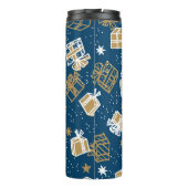 Winter vakantie geschenkdozen patroon thermosbeker (Achterkant)