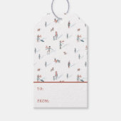 Winter Vakantie Gift Label Cadeaulabel (Voorkant)
