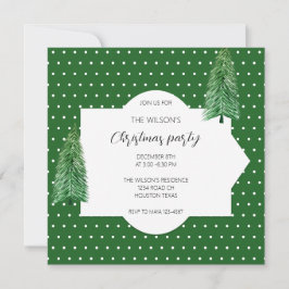 Winter Vakantie Groen Land Beauty Kaart