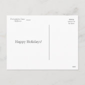 Winter Vakantie Groene Puzzel Feestdagenkaart (Achterkant)