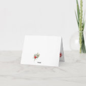 Winter vakantie hulst RODE BES takken Kaart (Achterkant)