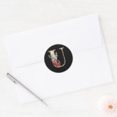 Winter vakantie initialen sticker letter U (Envelop)
