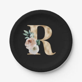 Winter vakantie initials letter R Papieren Bordje