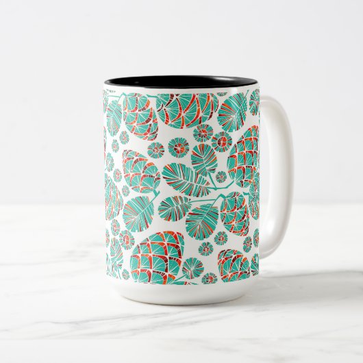 Winter/Vakantie/Kerst Pinecone Mok (Voorkant rechts)