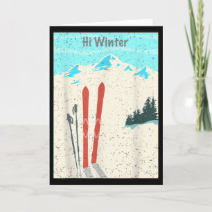 Winter Vakantie Kerst Ski Kerstmis Skien Skiër  Kaart