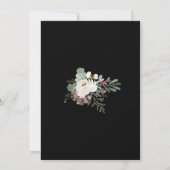 Winter Vakantie Kerstfeest Zwart Aangepaste Kleur Kaart (Achterkant)