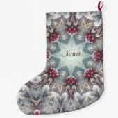 Winter Vakantie Kerstmis kous Grote Kerstsok (Achterkant)