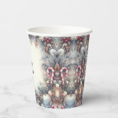 Winter Vakantie Papieren Bekers (Achterkant)