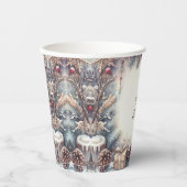 Winter Vakantie Papieren Bekers (Voorkant)