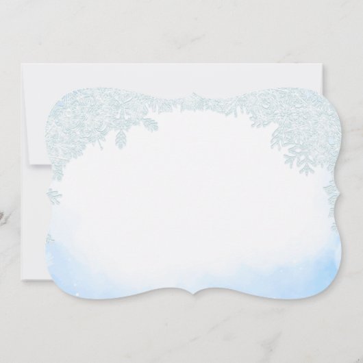 Winter Vakantie Party uitnodiging (Achterkant)