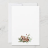 Winter Vakantie Save The Date Kaart (Achterkant)