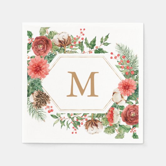 Winter Vakantie Servet (Voorkant)