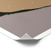 Winter Vakantie Sneeuw Weer Mode Kunst Poster (Hoek)